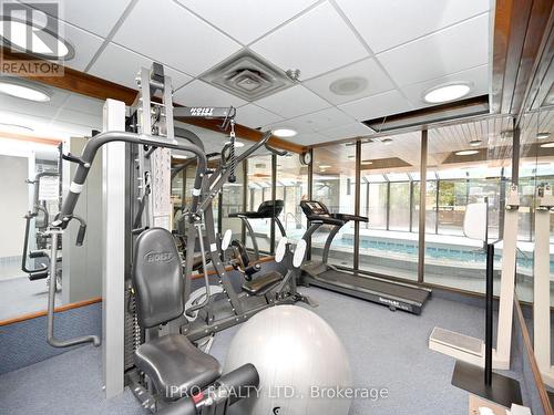 1507 - 1360 Rathburn Road E, Mississauga, ON - Indoor Photo Showing Gym Room