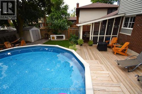 69 Kensington Crescent, Belleville, ON - Outdoor With Above Ground Pool