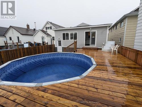 188 Birch Street N, Timmins (Central), ON - Outdoor With Above Ground Pool With Deck Patio Veranda With Exterior