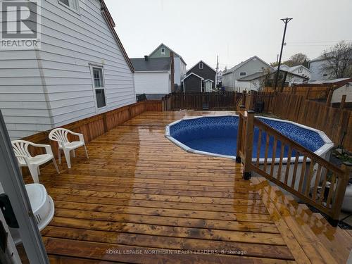 188 Birch Street N, Timmins (Central), ON - Outdoor With Above Ground Pool With Deck Patio Veranda With Exterior