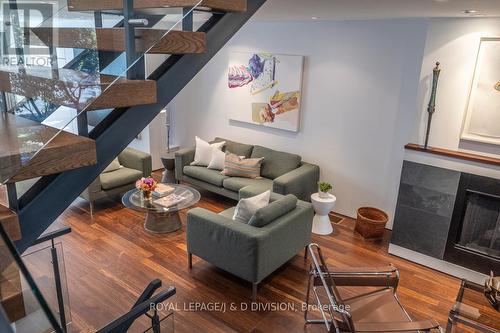 44 Standish Avenue, Toronto, ON - Indoor Photo Showing Living Room With Fireplace