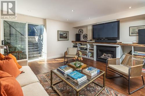 44 Standish Avenue, Toronto, ON - Indoor Photo Showing Living Room With Fireplace