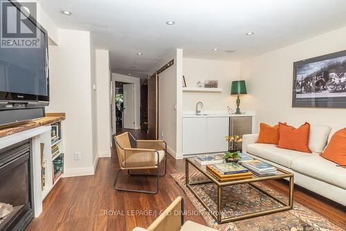 44 Standish Avenue, Toronto, ON - Indoor Photo Showing Living Room With Fireplace