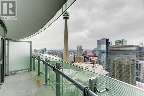 4009 - 12 York Street, Toronto, ON - Outdoor With Balcony With View With Exterior