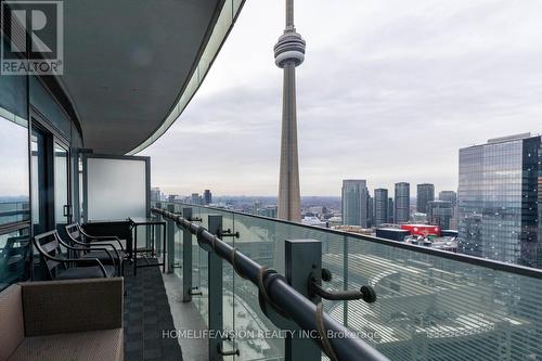 4009 - 12 York Street, Toronto, ON - Outdoor With Balcony With View With Exterior