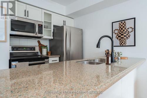 1110 - 50 East Liberty Street, Toronto, ON - Indoor Photo Showing Kitchen With Double Sink With Upgraded Kitchen