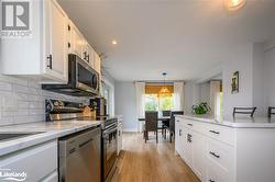 View from top of kitchen towards dining room - 