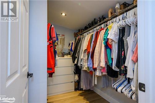 Walk-in closet - 185 South Fairy Lake Road, Huntsville, ON - Indoor With Storage