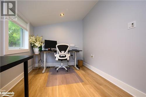 Bedroom #3 currently being used as an office - 185 South Fairy Lake Road, Huntsville, ON - Indoor Photo Showing Office