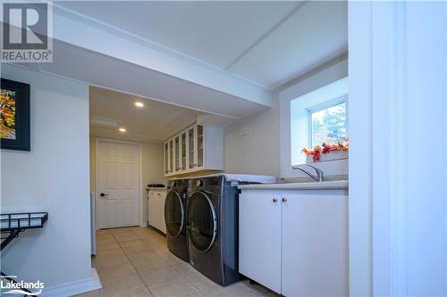 Lower level In-Law suite kitchenette - 185 South Fairy Lake Road, Huntsville, ON - Indoor Photo Showing Laundry Room