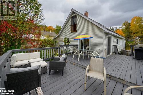 Exterior deck off of main floor unit - 185 South Fairy Lake Road, Huntsville, ON - Outdoor With Deck Patio Veranda With Exterior