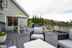 View of deck toward dining room window - 