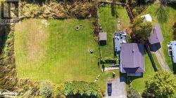 Aerial photo showing the large side yard - 