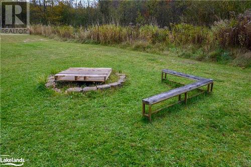 The fire pit in the side yard, Hooray for campfires!!! - 185 South Fairy Lake Road, Huntsville, ON - Outdoor