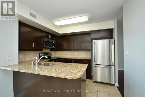 1605 - 335 Rathburn Road W, Mississauga, ON - Indoor Photo Showing Kitchen With Stainless Steel Kitchen With Double Sink