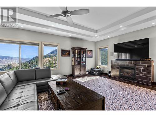 1749 Birkenhead Place, Kamloops, BC - Indoor Photo Showing Living Room With Fireplace