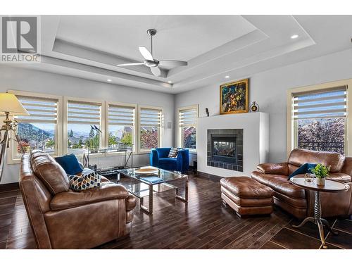 1749 Birkenhead Place, Kamloops, BC - Indoor Photo Showing Living Room With Fireplace