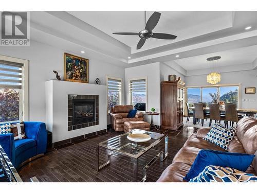 1749 Birkenhead Place, Kamloops, BC - Indoor Photo Showing Living Room With Fireplace