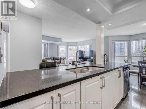 504 - 325 Webb Drive, Mississauga, ON - Indoor Photo Showing Kitchen With Double Sink