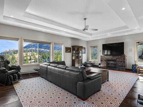 1749 Birkenhead Place, Kamloops, BC - Indoor Photo Showing Living Room With Fireplace