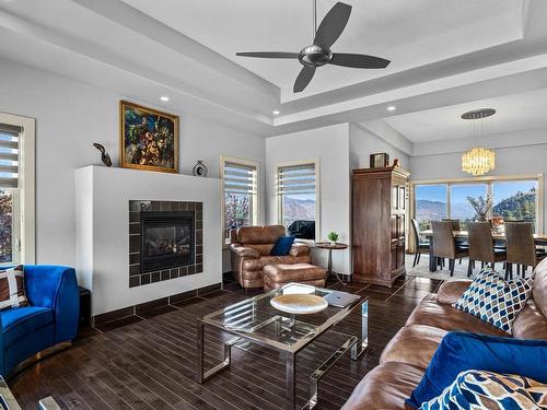 1749 Birkenhead Place, Kamloops, BC - Indoor Photo Showing Living Room With Fireplace