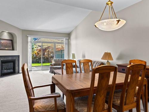 76-650 Harrington Rd, Kamloops, BC - Indoor Photo Showing Dining Room With Fireplace