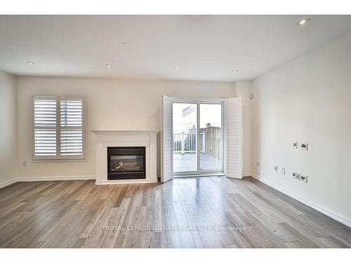 3875 Skyview St, Mississauga, ON - Indoor Photo Showing Living Room With Fireplace