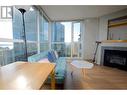 1068 Hornby Street, Vancouver, BC  - Indoor Photo Showing Living Room With Fireplace 