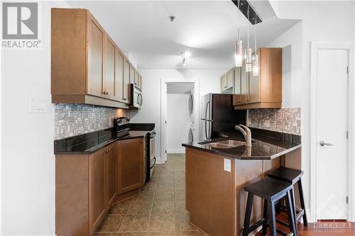 323 Winona Avenue Unit#103, Ottawa, ON - Indoor Photo Showing Kitchen With Double Sink