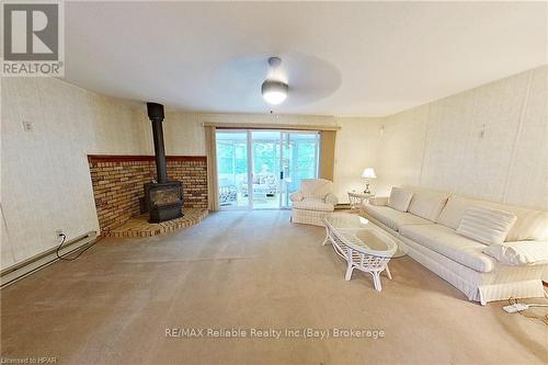 117 Tuyll Street, Bluewater (Bayfield), ON - Indoor Photo Showing Living Room With Fireplace