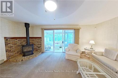 117 Tuyll Street, Bluewater (Bayfield), ON - Indoor Photo Showing Living Room With Fireplace