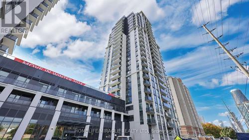 801 - 202 Burnhamthorpe Road E, Mississauga, ON - Outdoor With Balcony With Facade