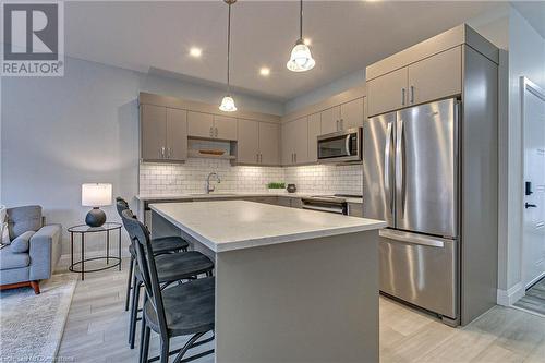 360 Quarter Townline Road Unit# 304, Tillsonburg, ON - Indoor Photo Showing Kitchen With Stainless Steel Kitchen With Upgraded Kitchen