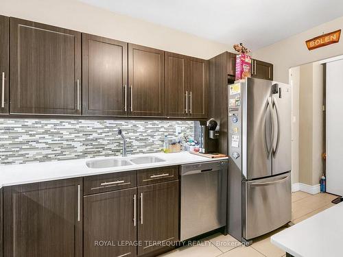 701-15 La Rose Ave, Toronto, ON - Indoor Photo Showing Kitchen With Stainless Steel Kitchen With Double Sink