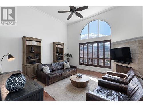 1400 Sun Rivers Drive, Kamloops, BC - Indoor Photo Showing Living Room With Fireplace