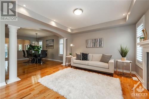 250 Burnaby Drive, Ottawa, ON - Indoor Photo Showing Living Room With Fireplace