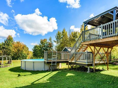 Cour - 238 Rue Principale, Saint-François-Xavier-De-Brompton, QC - Outdoor With Above Ground Pool