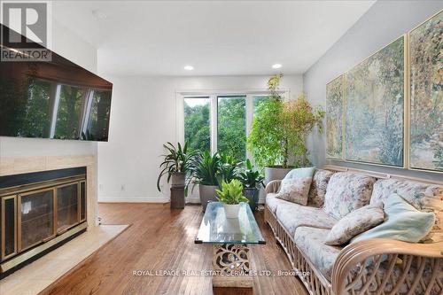 276 Lake Promenade, Toronto, ON - Indoor Photo Showing Living Room With Fireplace