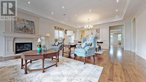 120 Estelle Avenue, Toronto, ON - Indoor Photo Showing Living Room With Fireplace