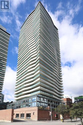 2603 - 390 Cherry Street, Toronto, ON - Outdoor With Balcony With Facade