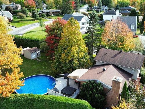 Vue d'ensemble - 380 Rue Orford, Magog, QC - Outdoor With Above Ground Pool