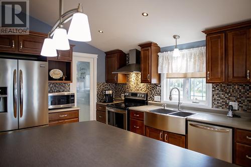 157A Commonwealth Drive, Botwood, NL - Indoor Photo Showing Kitchen With Double Sink