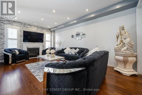 31 Aster Drive, Vaughan, ON - Indoor Photo Showing Living Room With Fireplace