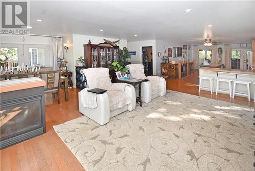 2258 B Highway 540, Little Current, ON - Indoor Photo Showing Living Room With Fireplace