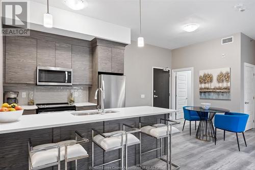 11870 Tecumseh Road East Unit# 102, Tecumseh, ON - Indoor Photo Showing Kitchen With Upgraded Kitchen