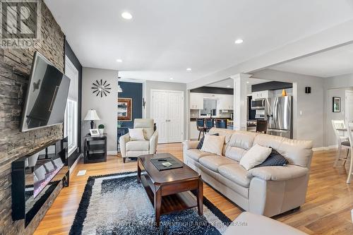 76 Sanders Street W, South Huron (Exeter), ON - Indoor Photo Showing Living Room With Fireplace