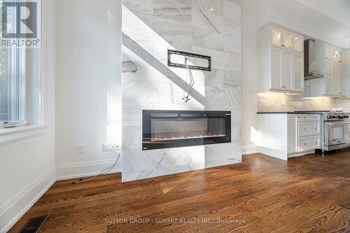 119B Hillside Avenue, Toronto, ON - Indoor Photo Showing Living Room With Fireplace