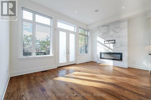 119B Hillside Avenue, Toronto, ON - Indoor Photo Showing Living Room With Fireplace