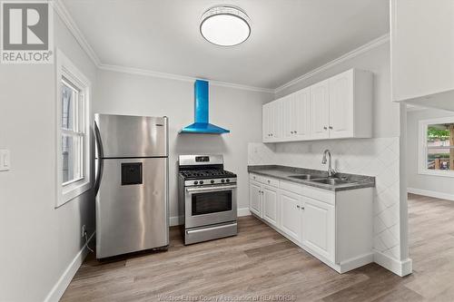 1628 Ford Unit# 1, Windsor, ON - Indoor Photo Showing Kitchen With Double Sink