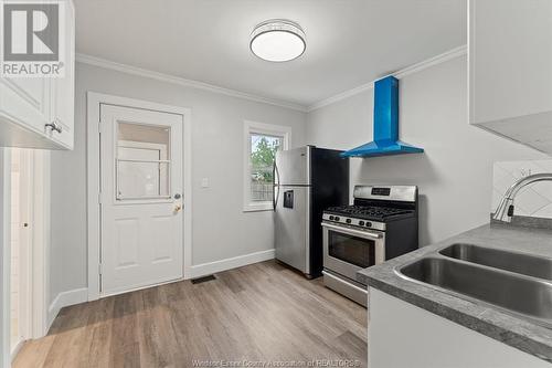 1628 Ford Unit# 1, Windsor, ON - Indoor Photo Showing Kitchen With Double Sink